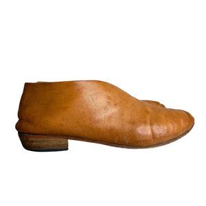Sevilla Smith Brown Leather Flats Handmade Size 39
